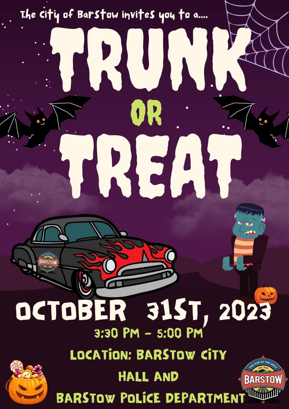 Barstow  Halloween Trick or Treat Poster