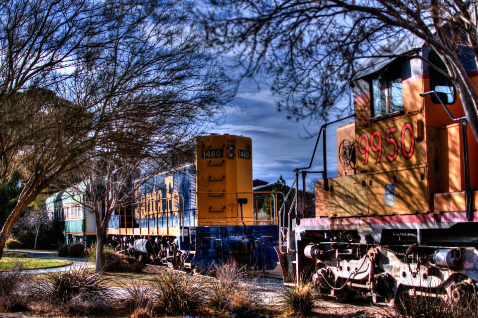 Decommissioned Trains at Harvey House