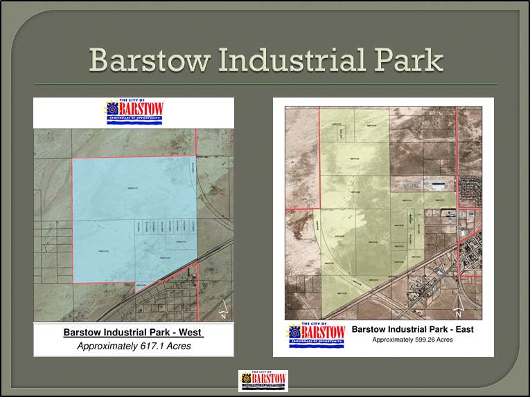 Barstow industrial park