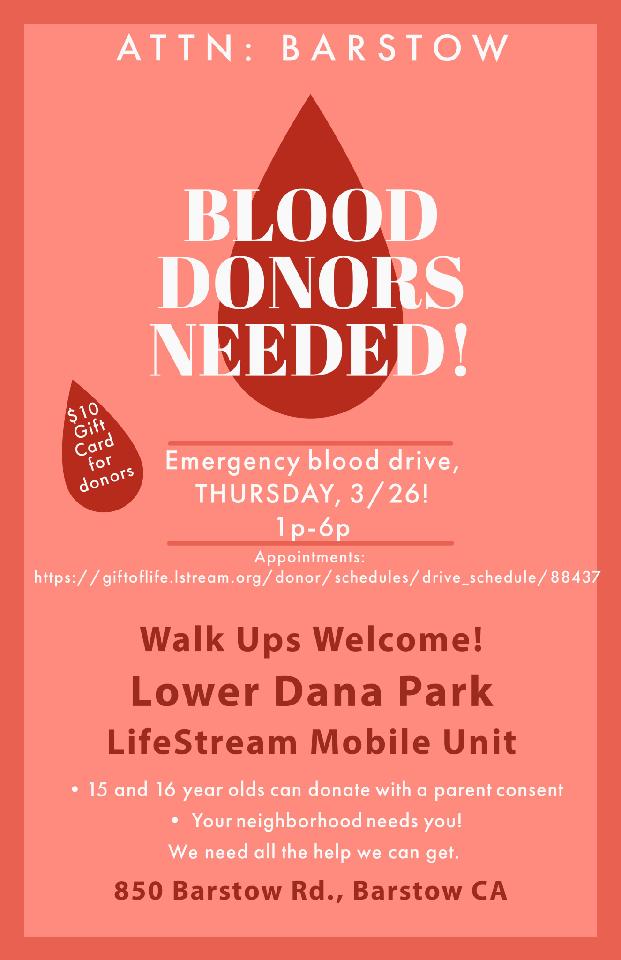 Blood drive